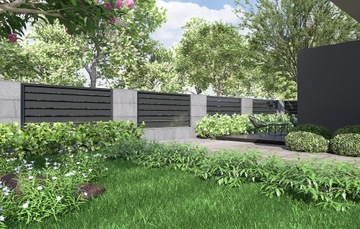 Блок заборный архитектурный бетонный для заборов 100х50х20