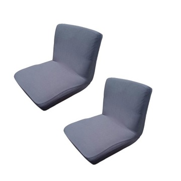 2xDark Grey Spandex Stretch Pokrowiec na Jadalnię