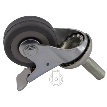 Комплект колёс фи 50, 4 шт., шкаф, полка 67ППГУМ50.