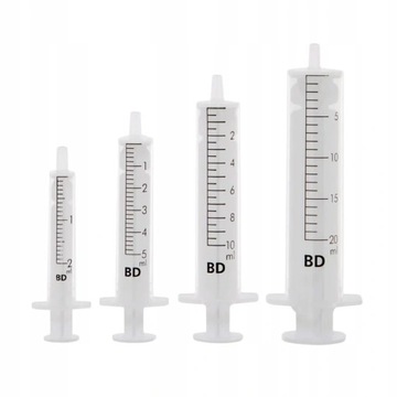 Strzykawki 2-częściowe 20ml Becton Dickinson BD 80szt