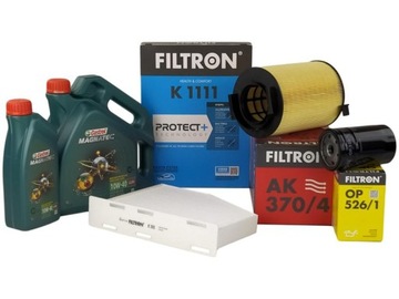 FILTRON FILTRY+OLEJ 10W40 5L VW GOLF V VI PLUS 1.6