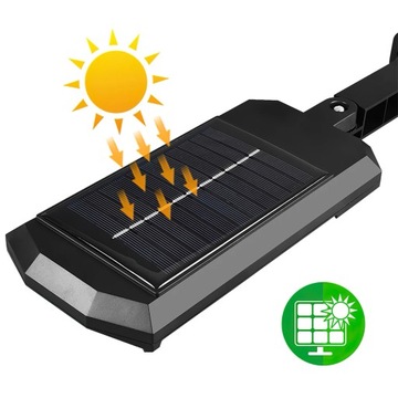 LAMPA SOLARNA CZUJNIK RUCHU ZMIERZCHU LATARNIA LED