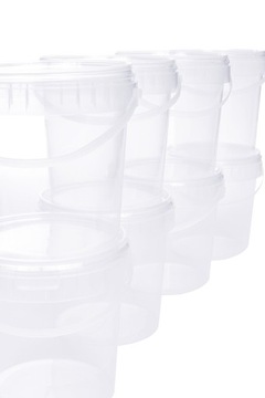 Пластиковое ведро с крышкой 1 литр ДЛЯ ЕДЫ!