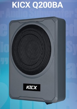 Subwoofer aktywny pod siedzenie Q200BA KICX 600W mocy, skrzynia basowa