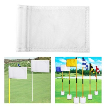 6 шт. сплошной флаг для гольфа, длина 9,65 дюйма, длина 5,9 дюйма