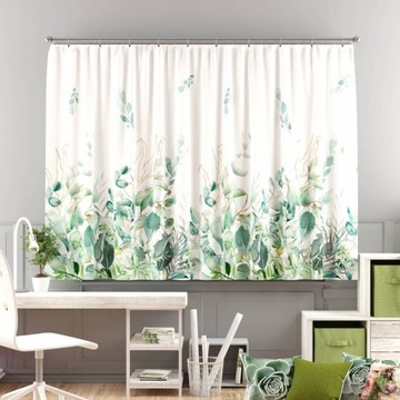 Firanka woal Natural liście bluszcz liść 150cm