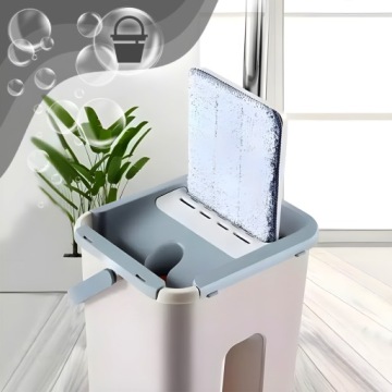 ПЛОСКАЯ ШВАБРА С ВЕДРОМ ДЛЯ ОТЖИМА + 2 ВСТАВКИ ИЗ МИКРОФИБРЫ В КОМПЛЕКТЕ