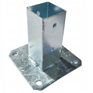 PODSTAWA SŁUPA PRZYKRĘCANA 50x50mm WSPORNIK KOTWA 5x5cm MOCNA GRUBA BLACHA