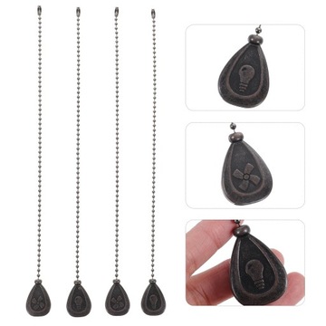 Wymienne łopatki wentylatora sufitowego, które ciągną lampy zamka