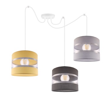 LAMPA WISZĄCA SUFITOWA ŻYRANDOL LOFT ABAŻUR PAJĄK