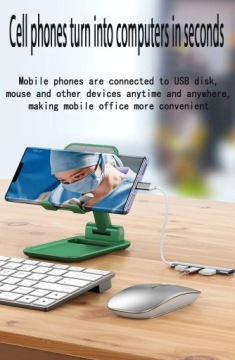 АЛЮМИНИЕВЫЙ КОНЦЕНТРАТОР USB 3.1 - USB-C - 4 ПОРТА USB - ДЛЯ НОУТБУКА И СМАРТФОНА - OTG