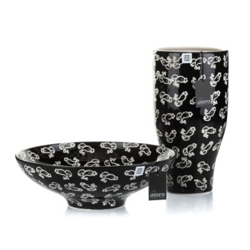 Керамическая высокая ваза РЫБА