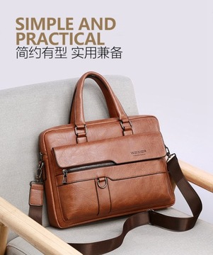 МУЖСКАЯ СУМКА ДЛЯ ДОКУМЕНТОВ ПОЛО, ЧЕРНАЯ КОЖА