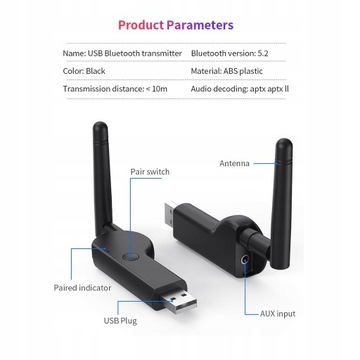 Передатчик Bluetooth 5.2, беспроводные адаптеры
