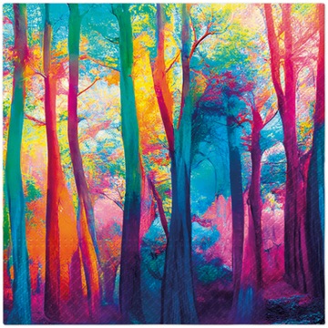 Serwetki papierowe Drzewa Colorful 20 szt 33x33 CM