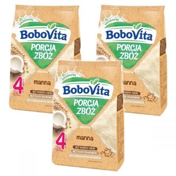 Bobovita Kaszka mleczna manna 3szt Bobovita Kaszka