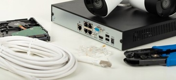 Комплект мониторинга на 6 IP-камер 8Mpx 4K UHD PoE