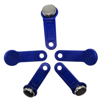 100 SZT PASTYLKA Dallas iButton Klucz Zbliżeniowy PROGRAMOWALNY RW1990 Nieb