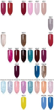 Набор ногтей 15x La'kier Hybrid Varnish Top Top + Сумка для фруктовой фруктовой сумки для лампы