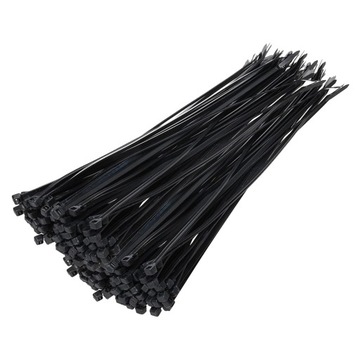 OPASKI ZACISKOWE 4.8X250 MM 100 SZTUK CZARNE