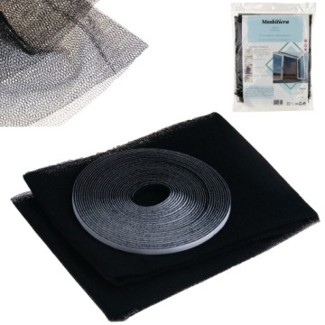 MOSKITIERA SIATKA NA OKNO OWADY 150x150 +RZEP CZARNA PRZECIW OWADOM KOMAROM