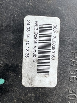 7L0839016J ZÁMEK ZADNÍCH PRAVÝCH DVEŘE 2.0 TDI 81 2014 VW TOURAN (1T3)