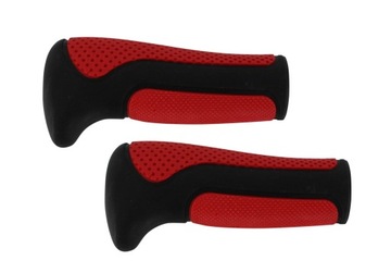 CHWYTY ROWEROWE KIEROWNICY GRIPY CZERWONE 108mm