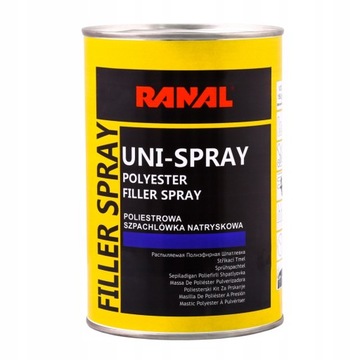 Szpachlówka Poliestrowa Natryskowa Ranal Uni-Spray 1,2Kg