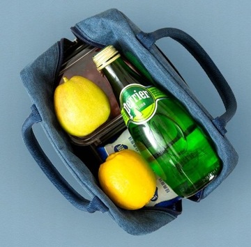 Термосумка LUNCH BOX для обеда, черная, изоляционная, для пикника