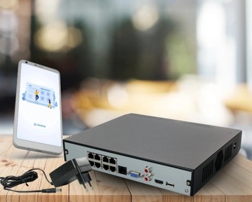 IP-регистратор видеонаблюдения до 8 Мп ONVIF DVS с POE