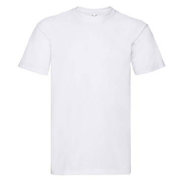 NAJGRUBSZA Koszulka T-Shirt - 205g - PREMIUM - FRUIT OF THE LOOM white L