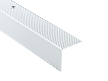 LISTWA SCHODOWA KĄTOWNIK 30x30mm PROFIL Narożny SREBRNY 1m