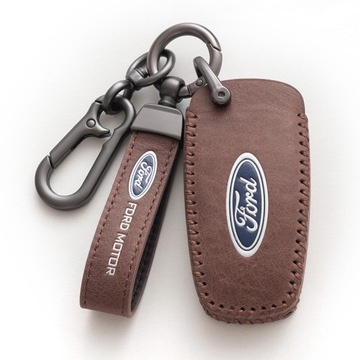 Skórzane Etui na Klucze Samochodowe do Ford