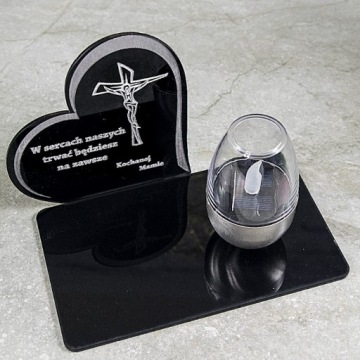 Надгробие под свечами стеклянные акриловые фонари