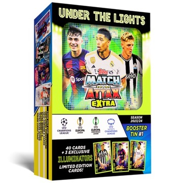 Match Attax Extra Puszka Mini 2024 Illuminators Karty piłkarskie Topps