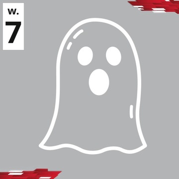 Halloween duchy duszki ghost mara nalepka naklejka