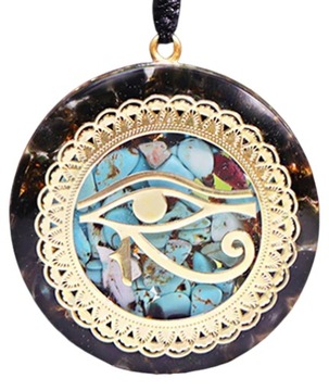 ОРГОНИТОВОЕ ОЖЕРЕЛЬЕ ГЛАЗ ГОРА БИРЮЗА ОБСИДИАН ЭНЕРГИЯ ЗДОРОВЬЕ СИЛА ГАРМОНИЯ