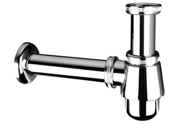 Półsyfon umywalkowy MCALPINE butelkowy, niski, chrom 220CB