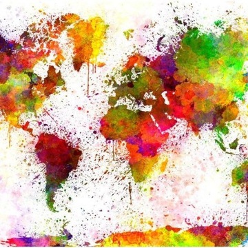 FOTOTAPETA 300x210 +KLEJ, Kolorowa Mapa Graffiti