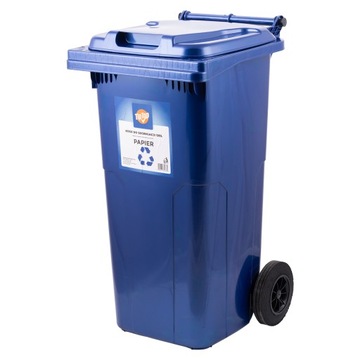 КОНТЕЙНЕР ДЛЯ РАЗДЕЛЕНИЯ МУСОРОВ, СИНИЙ ВЕДРО, 120 Л, ВЫСОКАЯ БУМАГА