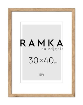 Ramka na zdjęcia 30x40 cm 40x30 cm Brzoza
