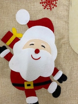 Рождественские чулки для подарков Микс 4шт 48см