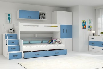 Кровать MAX 3-ярусная 200х120 детская