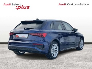 Audi A3 8Y Sportback 1.5 35 TFSI 150KM 2021 Audi A3 Sportback S line LED Automat Kamera Park Assist Podgrzewane Fotele, zdjęcie 4