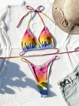 2024 New Sexy Bikini Gradient Swimsuit Bandage Bat