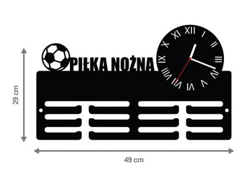 Wieszak na medale z zegarem PIŁKA NOŻNA 5.3