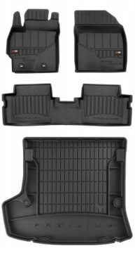 Set 3D gumové rohože Toyota Corolla E14 E15 Sedan 2006-2014