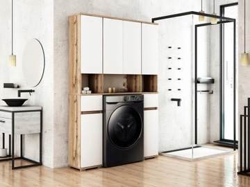 088011 Шкаф 32/195 + Корзина / шкафная система / - белый # цвета