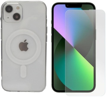 Etui MagSilicone Protect do iPhone 13 bezb+SZKŁO