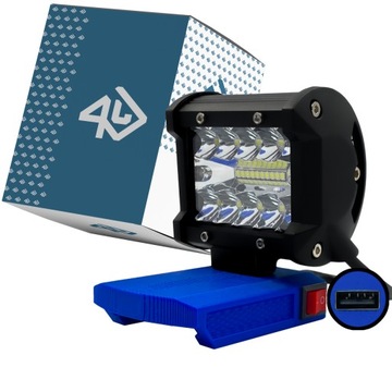 Lampa do DEDRA 18V SAS+ USB halogen latarka MAX